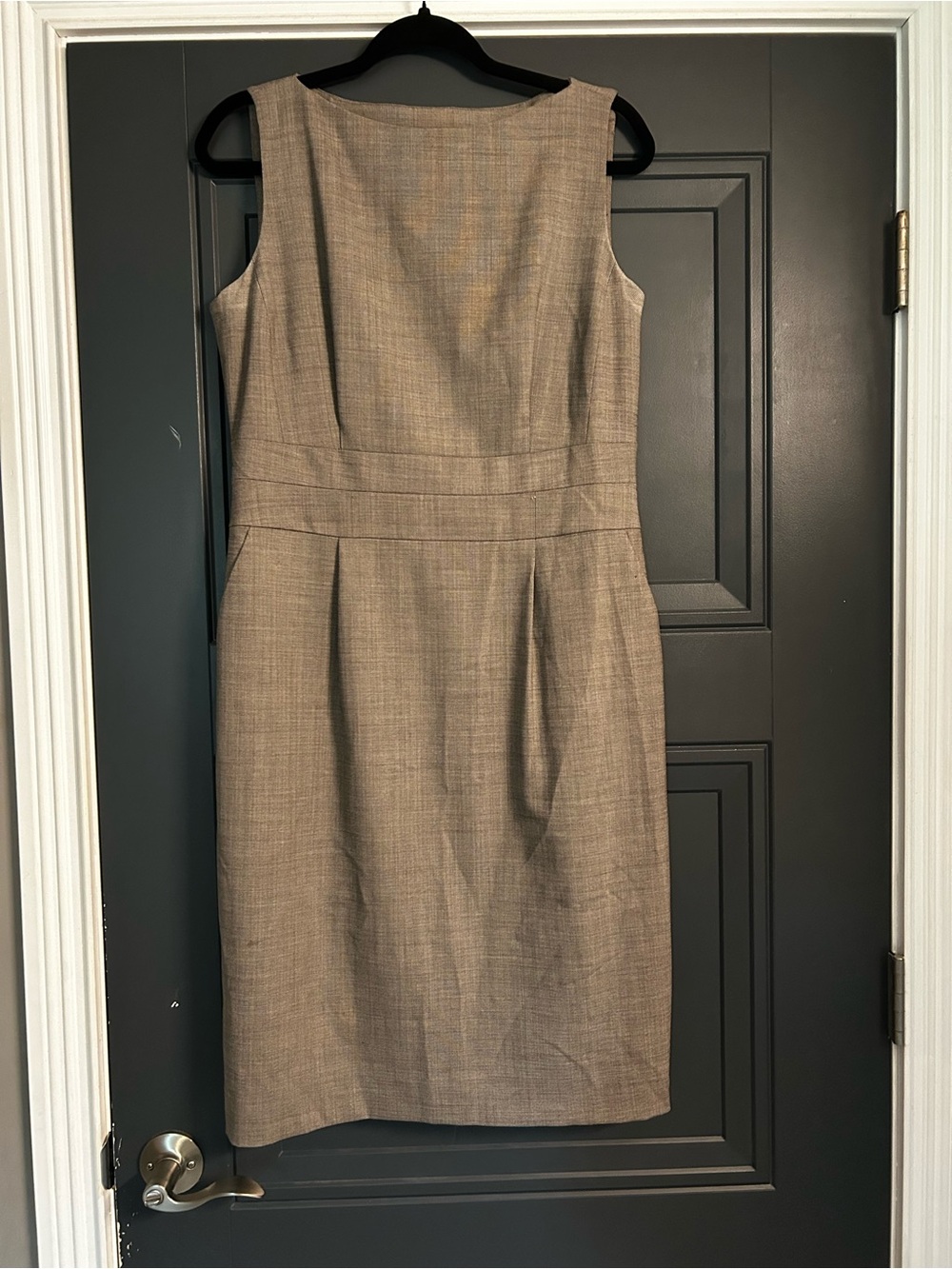 Banana Republic Taupe Sheath Midi Dress